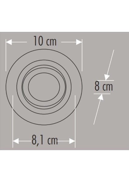 Cata Ct 5221 Beyaz (Siyah) Spot Kasası fiyatları