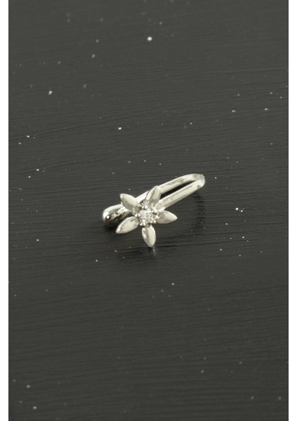 Çiçek Tragus Zirkon Taşlı Piercing 1 Adet