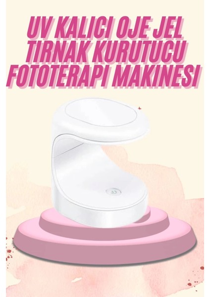 Mini Taşınabilir Kalıcı Oje Jel Tırnak Kurutucu Fototerapi Makinesi