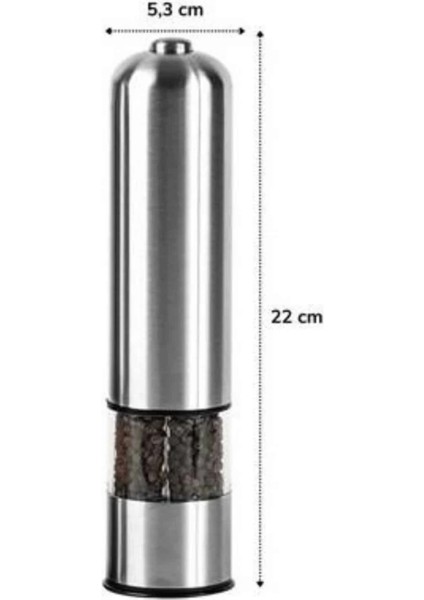 Baharat Öğütücü Paslanmaz Ayarlanabilir Otomatik Pilli Işıklı Tuz & Karabiber fırsatları