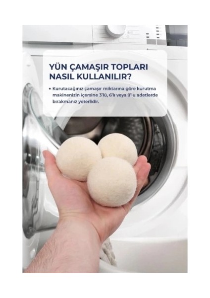 3'lü Yün Kurutma Topu Seti fiyatları