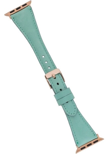 Apple Watch Uyumlu Deri Kordon 42-44-45MM Slim Brn7 modelleri