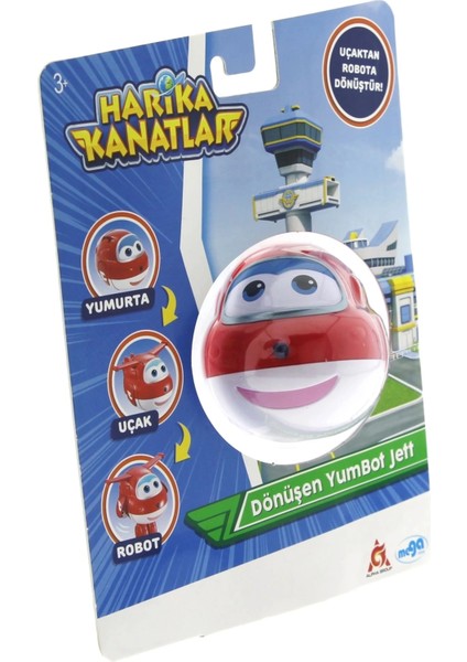 Harika Kanatlar Dönüşen Tekli Figür Yumbot Jett modelleri