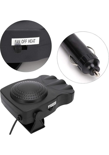 12V Araç Fanı & Isıtıcı | Ön Cam Buzu Çözücü, 360° Ayarlanabilir Başlık, Anında Sıcaklık fırsatları