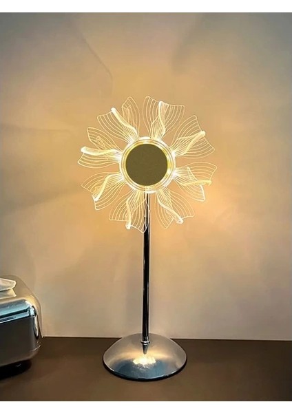 Çiçek Tasarımlı LED Masa Lambası modelleri