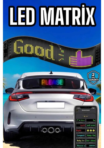 LED Matrix Panel Dijital Ekran Kumandalı Pixsel Görünümlü