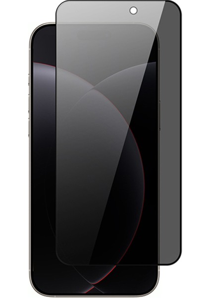 Apple iPhone 17 Pro Max Zore Rika Premium Privacy Temperli Cam Ekran Koruyucu