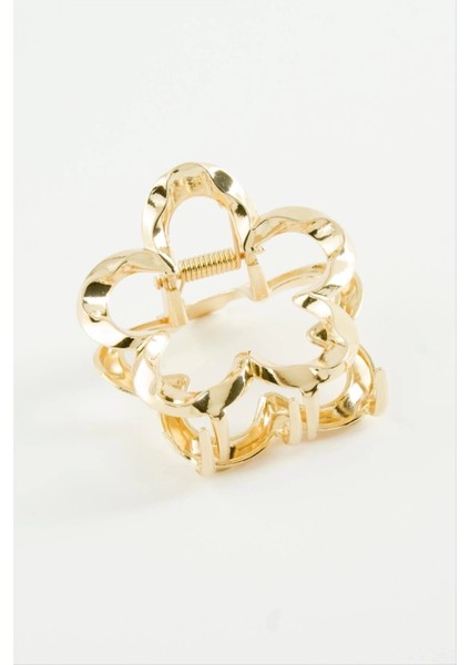 Çiçek Burgulu Metal Mandal Toka 6 cm