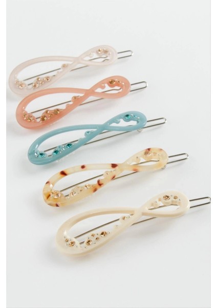 Sonsuzluk Taşlı Klipsli Toka