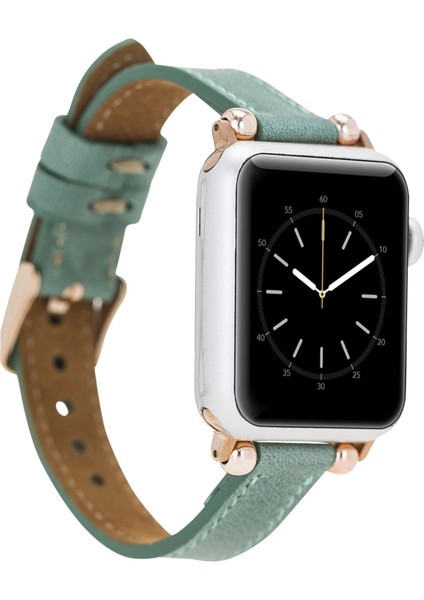 Apple Watch Uyumlu Deri Kordon 42-44-45MM Ferro CZ12