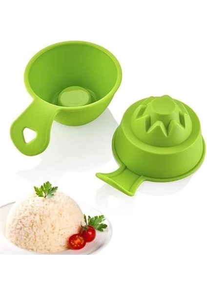 Pilav ve Helva Şekil Verici Pratik Servis Kalıbı Aleti (2 Adet) indirimleri