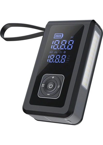 Şarjlı Taşınabilir Çantalı Araç Akü Şarj Takviyeli Göstergeli Işıklı Hava Kompresörü Powerbank Şarj fiyatları