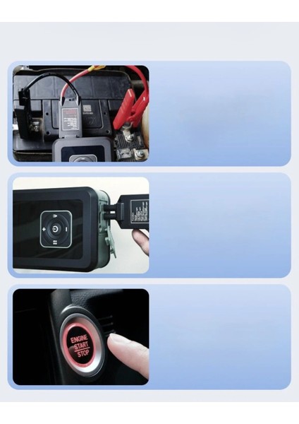 Şarjlı Taşınabilir Çantalı Araç Akü Şarj Takviyeli Göstergeli Işıklı Hava Kompresörü Powerbank Şarj fırsatları