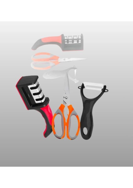 Buğz 3 Parçalı Çok Fonksiyonlu Mutfak Makas Seti – Paslanmaz Çelik, Ergonomik Tasarım fiyatları