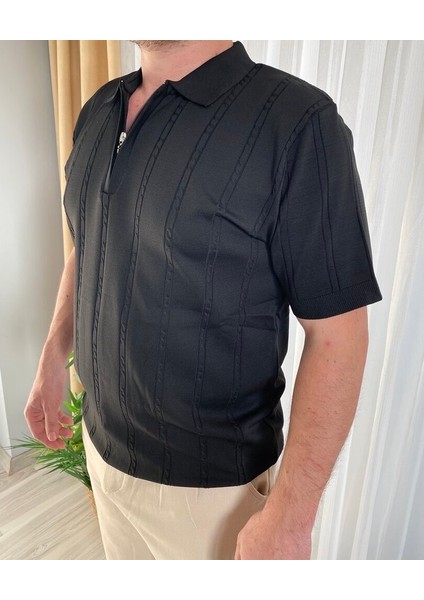 Fermuarlı Polo Yaka Triko fiyatları