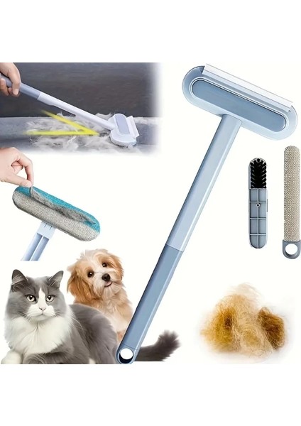 Uzun Saplı Evcil Hayvan Tüy Temizleme Fırçası