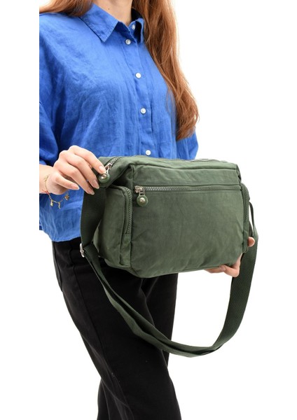 Çapraz Askılı Ultra Hafif Çok Cepli Omuz Çantası Klinkıl Kumaş modelleri