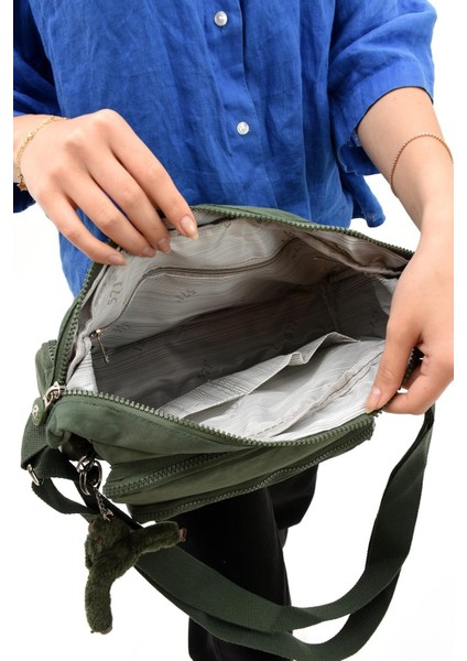 Çapraz Askılı Ultra Hafif Çok Cepli Omuz Çantası Klinkıl Kumaş fırsatları