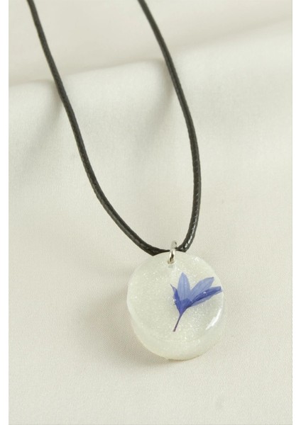 Peygamber Çiçeği Oval Epoksi Kolye