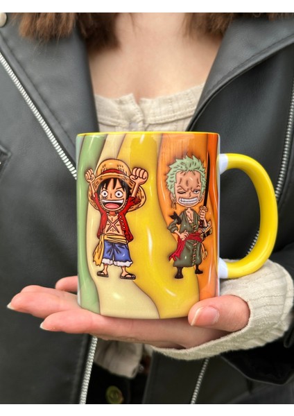 Luffy ve Zoro Kaliteli Porselen Hediyelik Kupa Bardak-Ev Ofis Çay Kahve Doğum Günü Hediyelik Kupa fırsatları