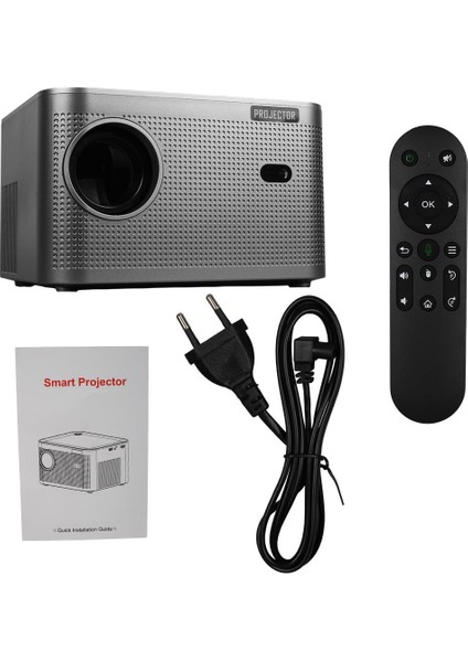 HY350 Sesli Komutlu Android 11 Akıllı LED Projeksiyon Fhd Kablosuz Görüntü Aktarım Destekli Ev Sinema Sistemi Yansıtma fırsatları