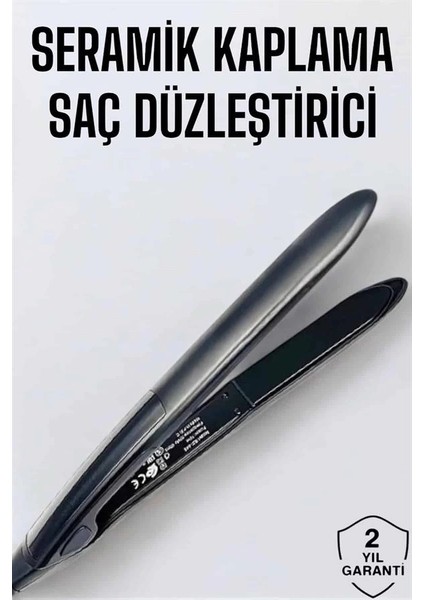 Saç Düzleştirici LED Ekranlı Isı Ayarlı Seramik Kaplama Profesyonel fiyatları