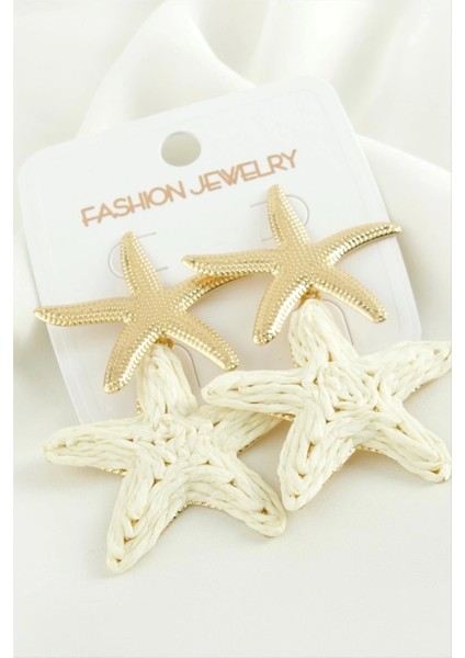 Deniz Yıldızı Trend Metal Küpe