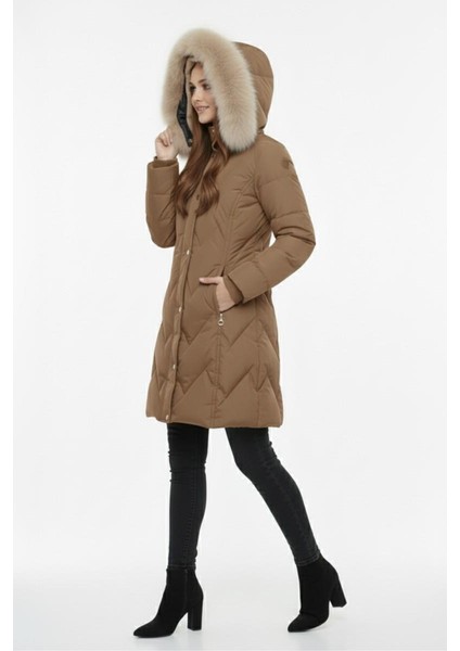 Kadın Spor Kapüşonlu Içi Peluş Mont M5308 BGL-ST04893 modelleri