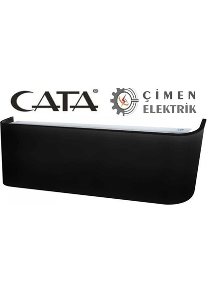 Cata Ct 5213 12W Modern Penguen LED Aplik Siyah Kasa 3200K Günışığı