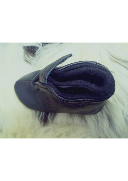 Unisex Organik Hakiki Kuzu Deri Içi Polarlı Hakiki Bebek Patiği Ayakkabı Panduf indirimleri