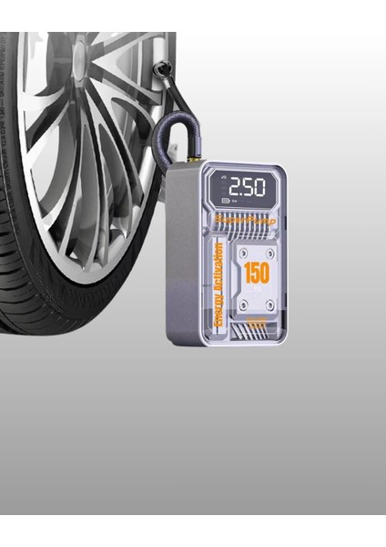 6000MAH Bataryalı LED Ekranlı Akıllı Hava Kompresörü indirimleri