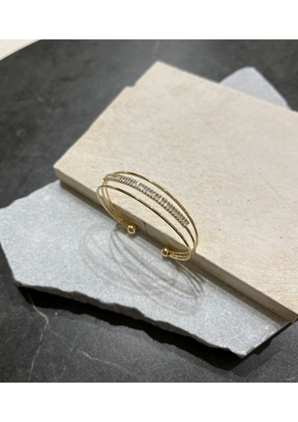 Altın Renkli Üç Sıra Kelepçe modelleri