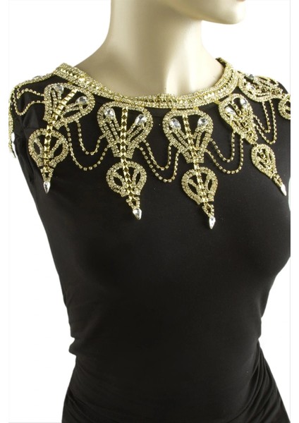 Buğz Damla Taşlı Omuz Kolyesi