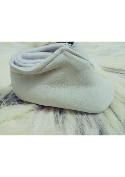 Unisex Organik Hakiki Kuzu Deri Içi Polarlı Hakiki Bebek Patiği Ayakkabı Panduf indirimleri