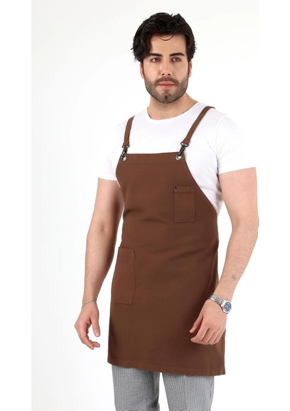 Barista Askılı Önlük Tek Cepli - Kahve modelleri