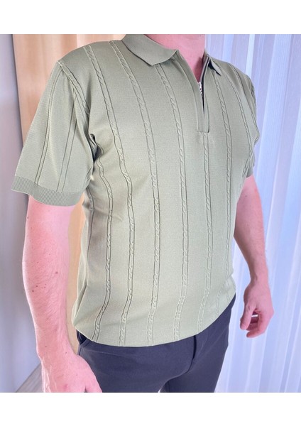 Fermuarlı Polo Yaka Triko fiyatları