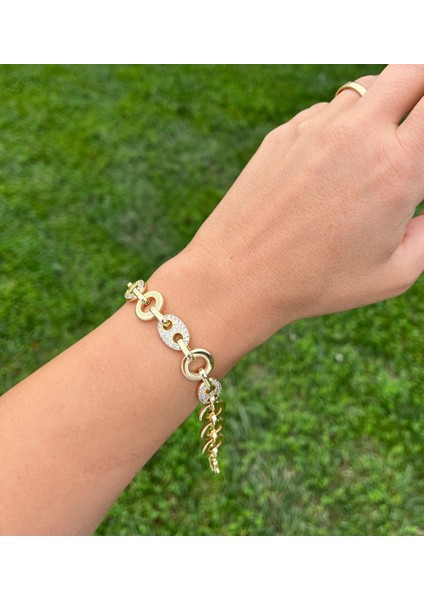 Taşlı Halka Bileklik