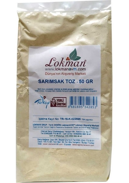 Sarımsak Toz 50 gr Paket fiyatları