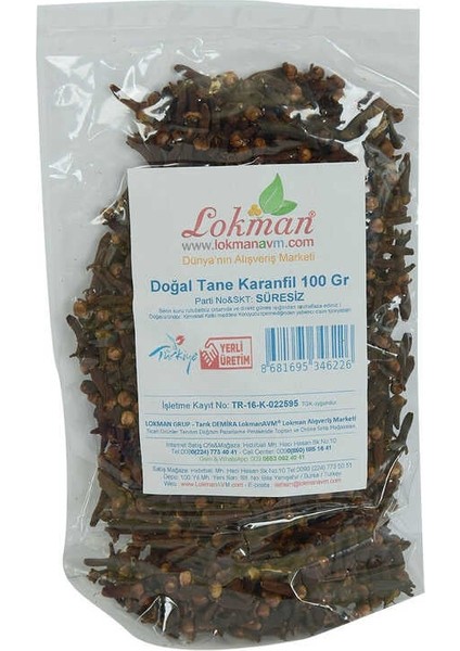 Karanfil Doğal Tane 100 gr Paket fiyatları