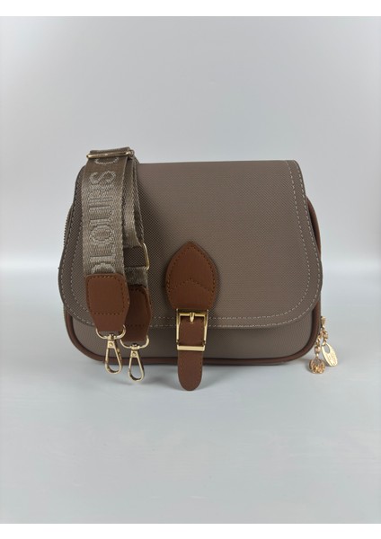 Kadın Kumaş Krem Tokalı Kapaklı Şık Mini Boy El ve Omuz Çantası indirimleri