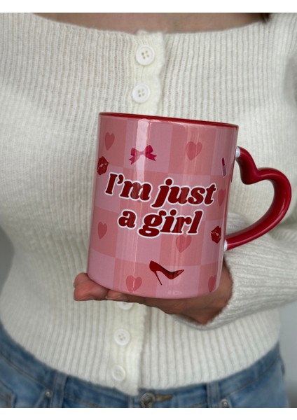 I'm Just A Girl Premium Tasarım Hediyelik Kupa, Ev Ofis Kupası fiyatları