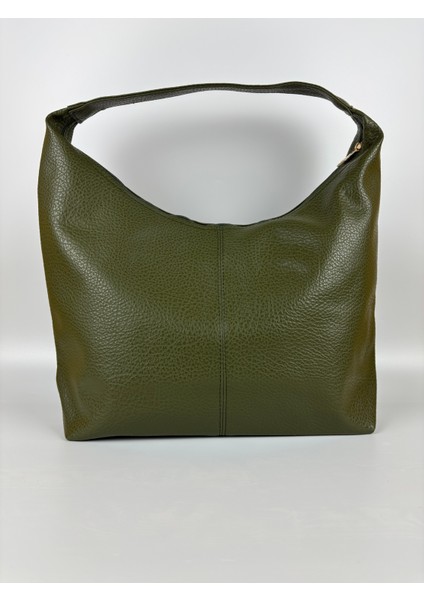 Kadın Suni Deri Haki Kapitone Dokulu Maxi Boy Omuz Çantası indirimleri