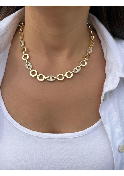 Taşlı Halka Kolye fiyatları