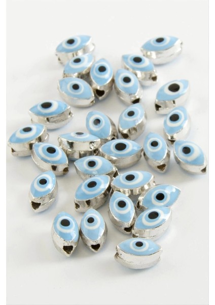 Oval Nazar Mineli Bileklik ve Kolye Ucu Aparatı 1 Adet