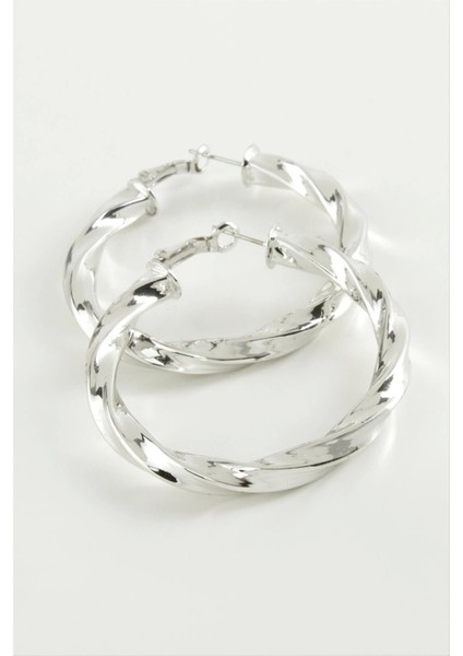 Burgulu Halka Küpe 4,5 cm