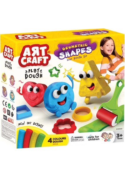 Art Craft Geometrik Şekiller Oyun Hamuru Seti 11 Parça