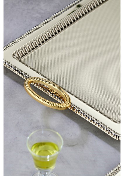 Dikdörtgen Model Lüx Metal 2’li Sunum Tepsisi – Altın Kulplu Şık Çay Tepsisi, Kahve ve Nişan Sunum Tepsisi Seti (35X25 cm ve 44X32 Cm) fırsatları