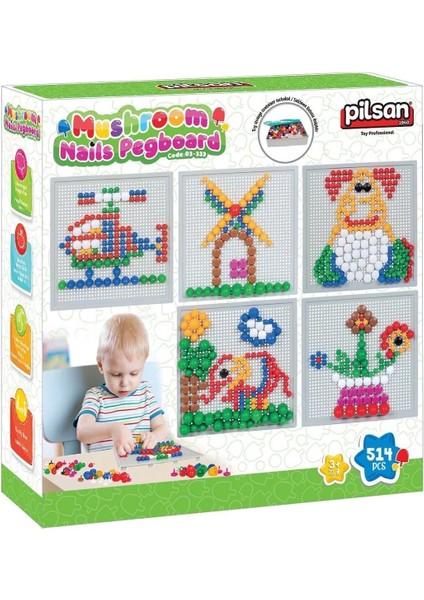 03 333 Eğitici Mantar ve Düğmeler 514 Parça