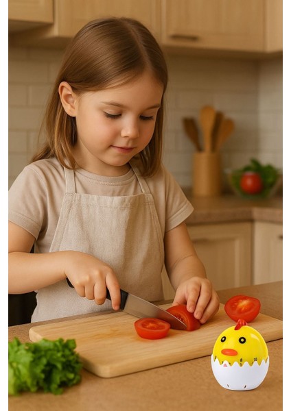 Civciv Model Mekanik Mutfak Zamanlayıcı Timer Çocuklar Için THR387X fiyatları