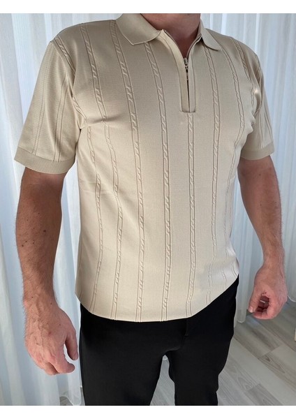 Fermuarlı Polo Yaka Triko fiyatları